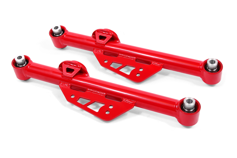 Ford Mustang Control Arms - Rear - BMR Suspension - Non-Adj. w/ Spherical Bearings - Red - `99-`04 Ford Mustang Control Arms - Rear - BMR Suspension - Non-Adj. w/ Spherical Bearings - Red - `99-`04